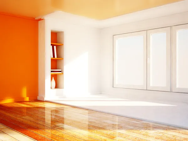 A big window, rendering — Stock Photo, Image