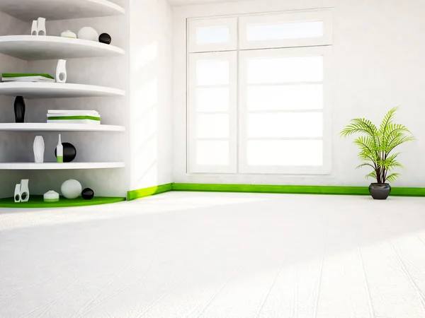 Many shelves in the room — Stock Photo, Image