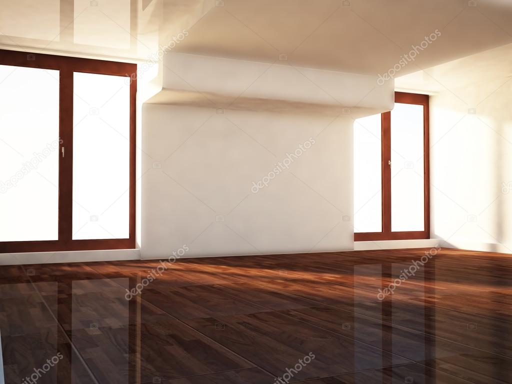 two big windows in the room,