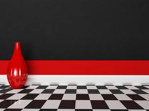 A vase in the empty room — Stock Photo, Image