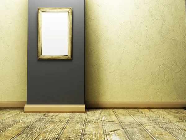 Empty room in the warm colors with the picture — Stock Photo, Image