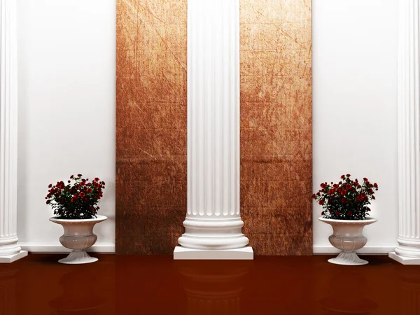 As colunas e um buquê — Fotografia de Stock