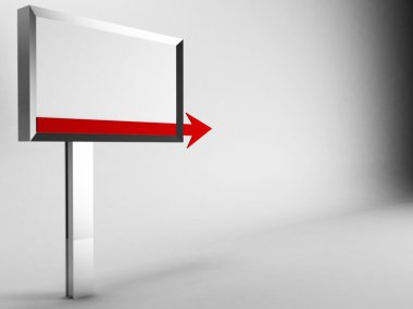 billboard, bir ok görüntülenir