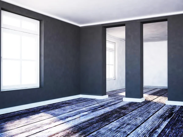Een kamer kleuren in tegenstelling — Stockfoto