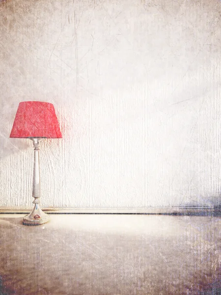 Red floor lamp, — Stock Photo, Image