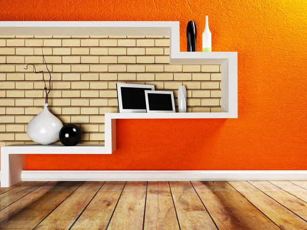 A nice shelf on the wall — Stock Photo, Image