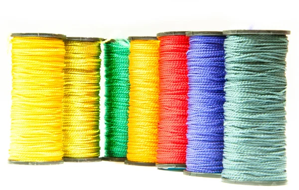 Colorful spools of thread — Stock Photo, Image
