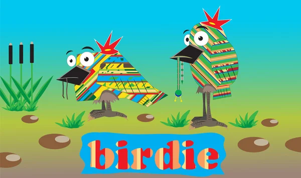 Birdie — Stock Vector