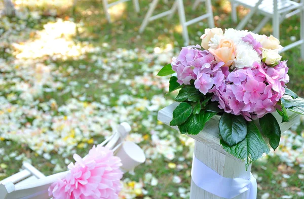 Blumen auf der Hochzeit Stockbild