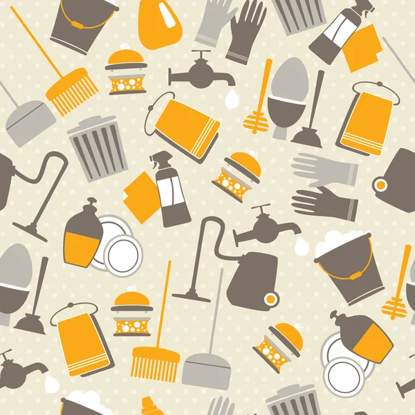 Modèle de nettoyage sans couture — Image vectorielle