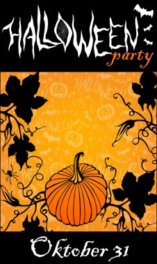 Cadılar Bayramı kutlama için vektör kart tasarımı