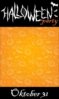 Cadılar Bayramı kutlama için vektör kart tasarımı