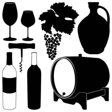 şarap, üzüm, şişe için gözlük