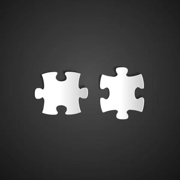 Icône de puzzle. illustration vectorielle — Image vectorielle