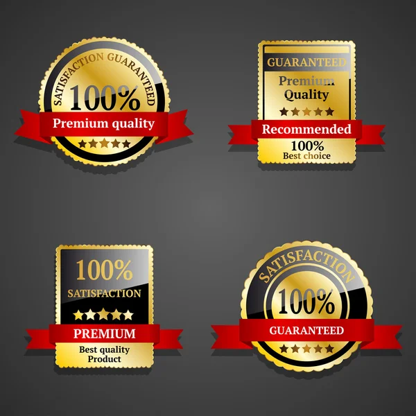 Altın çerçeveler vektör. Premium tasarım öğeleri.