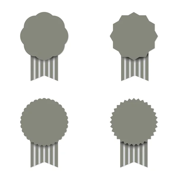 Vector starbursts gray set — Stock Vector