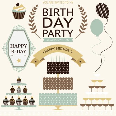 doğum günü kutlaması simgeleri