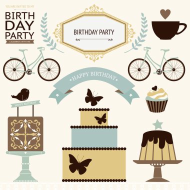 doğum günü kutlaması simgeleri