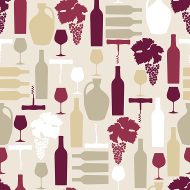 şarap seamless modeli