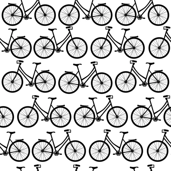 Patrón de bicicletas sin costura — Vector de stock