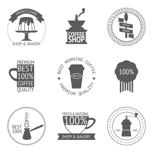 Iconos de café — Archivo Imágenes Vectoriales