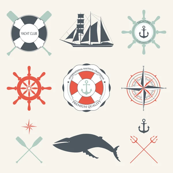 海标志和图标 — 图库矢量图片