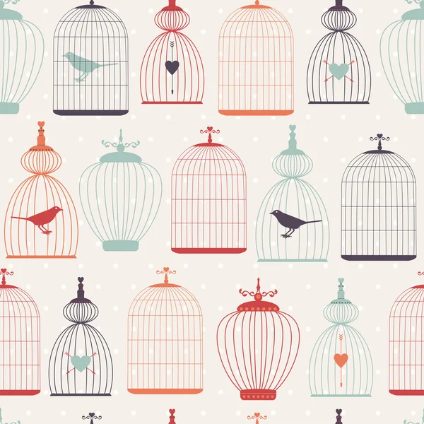 Cages Modèle sans couture — Image vectorielle