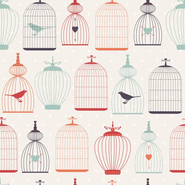 Cages Seamless pattern — Stock Vector