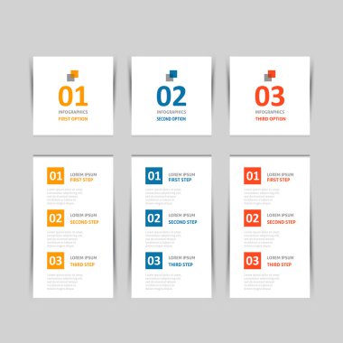 Modern infographics şablonu.