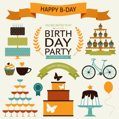 doğum günü kutlaması simgeleri