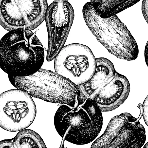 Legumbres y hortalizas — Vector de stock