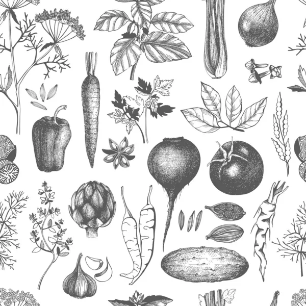 Vintage healthy food — Stock Illustration Vintage healthy food Stock Vector