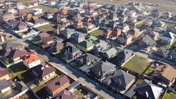 Casas suburbanas vista aérea — Vídeos de Stock