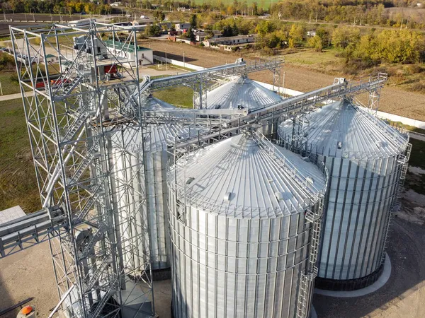 Silos of grain storage — Stock Photo, Image