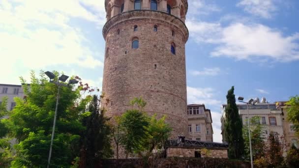 Galata Tower, Isztambul, Törökország — Stock videók