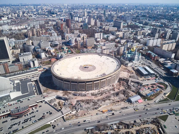Olympic Sports Complex Oder Olympiyskiy Stadium Moskau Russland Während Des — Stockfoto