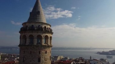 Galata Kulesi ve İstanbul 'un panoramik manzarası