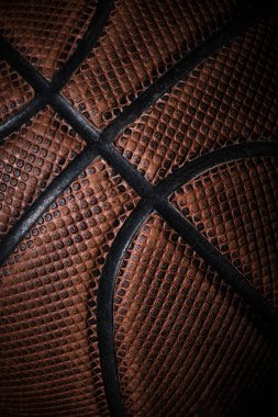 Basketbol topunun desenli yüzeyi