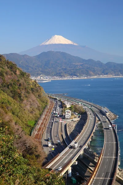 Mt. Fuji та Автострада — стокове фото