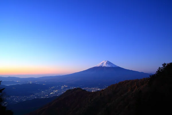 在富士山的黎明 — 图库照片