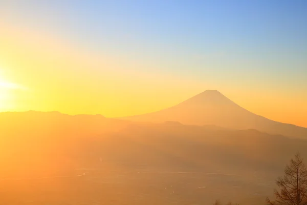 Mt. Fuji with sunrise — Stock Photo, Image