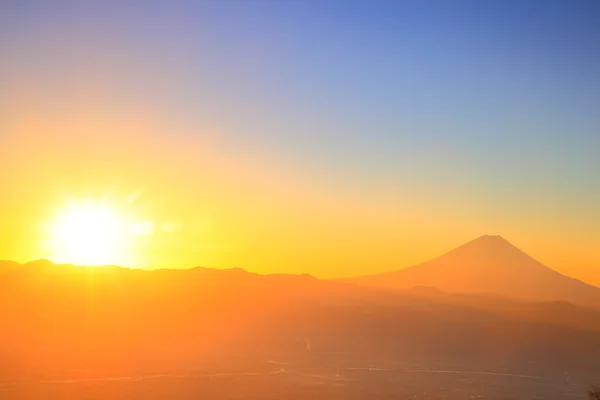 Mt. Fuji with sunrise — Stock Photo, Image