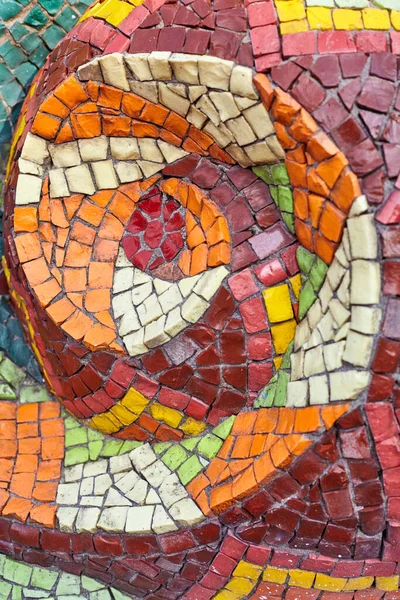 Mosaïque Abstraite Modèle Lumineux Composé Pierre Multicolore Séparée — Photo