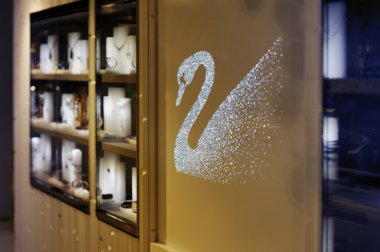 Swarovski dükkanı ve kış Harikalar Diyarı