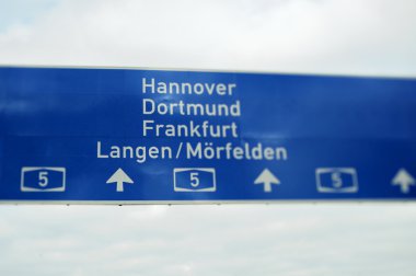 German highway sign clipart