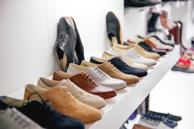 Variety of leather shoes