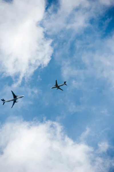 Collisão de aeronaves - Acidente de aviação — Fotografia de Stock