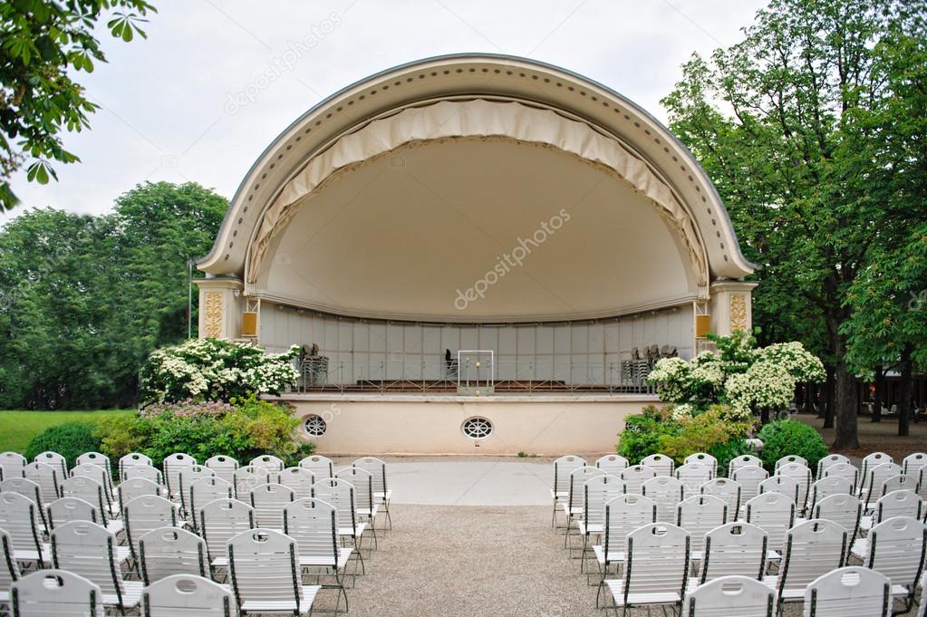 Band shell outdoor amphitheater