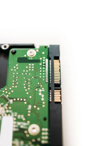 Hard disk drive and SATA connection — Stock Photo, Image