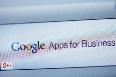 bilgisayar ekranında işletmeler için Google apps